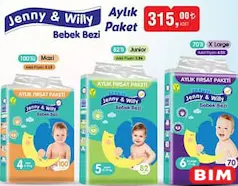 JENN&WİLLY BEBEK BEZİ ÇEŞİTLERİ